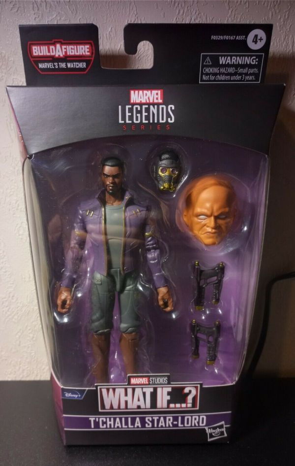 Hasbro Marvel Legends: T'Challa Star-Lord Action Figure 15 Cm - 3 Accessori E Build-a-Figure