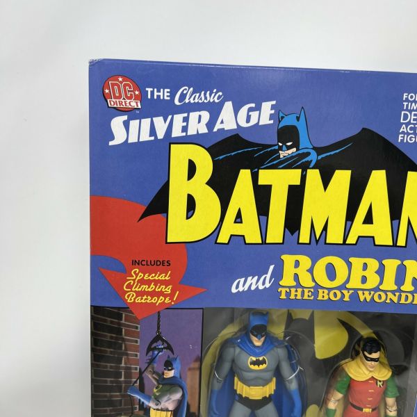 Silver Batman Collection Classic Silver Age Batman & Robin DC Direct Deluxe Action Figure Set ...