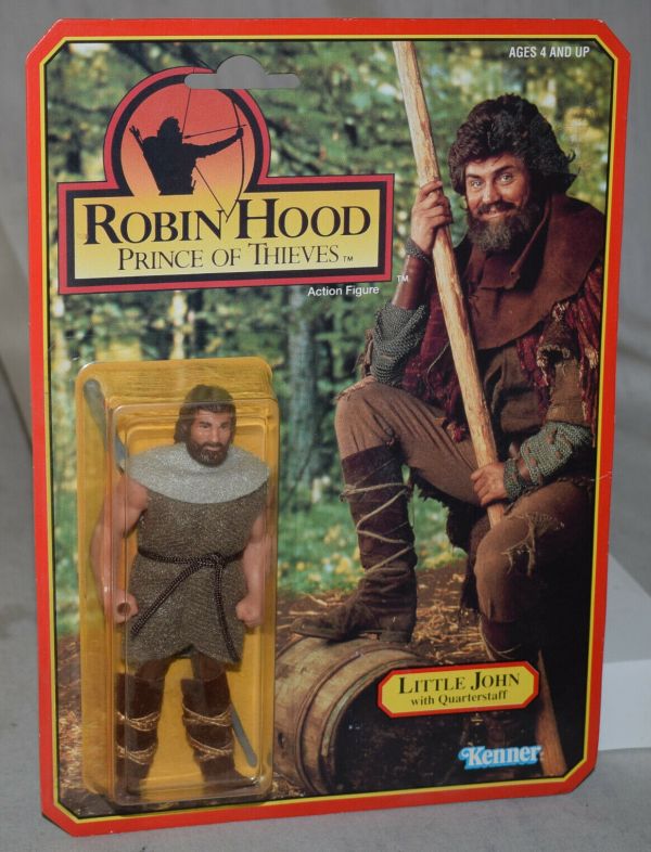 Robin Rood Toy 1991 Robin Hood Prince Of Thieves LITTLE JOHN W/ Quarterstaff Action ...