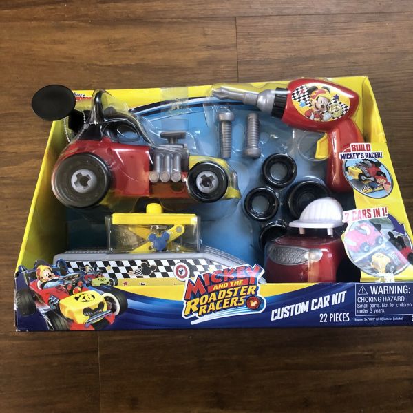 Toy Racer Kit Disney ' S Mickey Mouse Roadster Racers Custom Car Kit Toy Mechanic ...