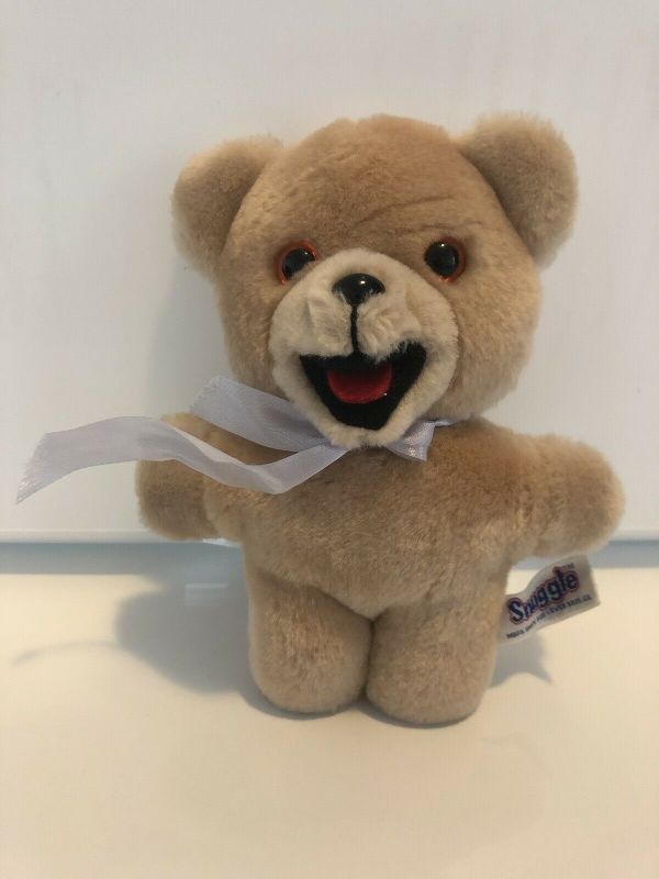 Vintage Russ Snuggle Bear Plush Tan Teddy Bear 7 " Stuffed Animal Toy ...
